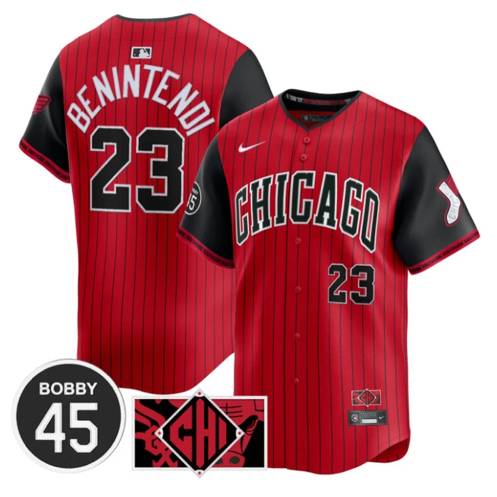 Andrew Benintendi Jersey #23 Chicago White Sox Bobby Jenks Stitched City Connect by My Store