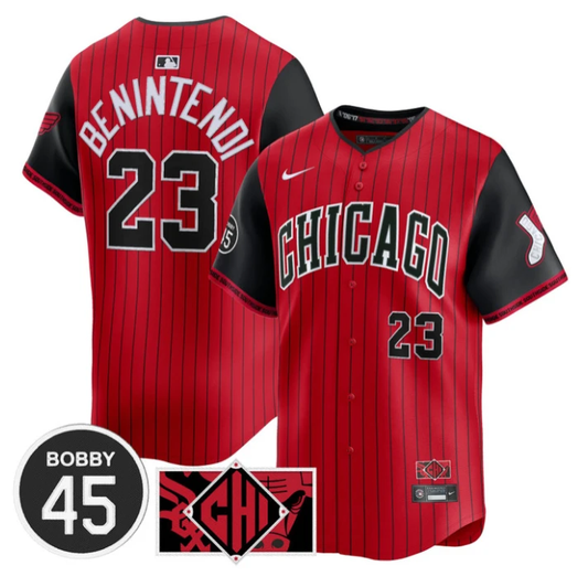 Andrew Benintendi Jersey #23 Chicago White Sox Bobby Jenks Stitched City Connect by My Store