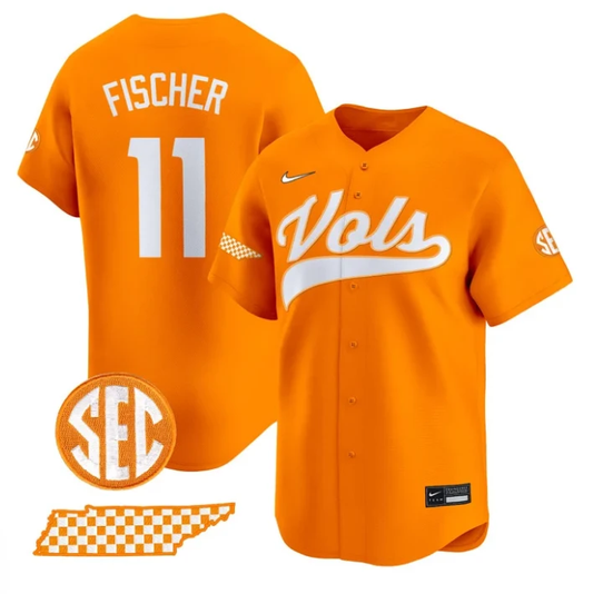 Andrew Fischer Jersey #11 Tennessee Vols 2025 Premier Limited Stitched Orange by My Store
