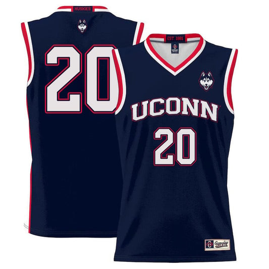 Andrew Hurley Jersey UConn Huskies College Basketball No Name Navy #20 by My store basketball