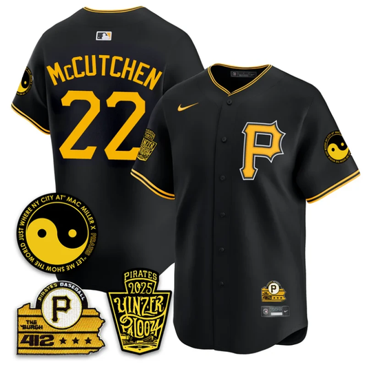 Andrew McCutchen Jersey #22 Pittsburgh Pirates Yinzerpalooza 2025 Black by My Store