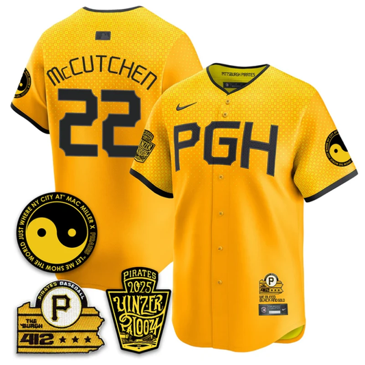 Andrew McCutchen Jersey #22 Pittsburgh Pirates Yinzerpalooza 2025 City Connect by My Store