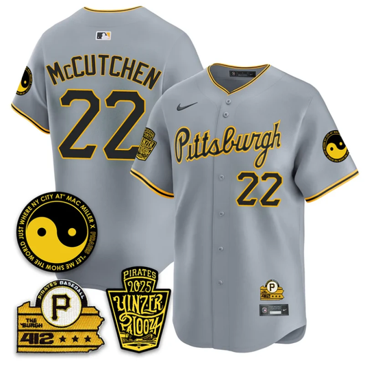 Andrew McCutchen Jersey #22 Pittsburgh Pirates Yinzerpalooza 2025 Gray by My Store
