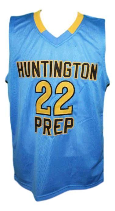 Andrew Wiggins Jersey #22 Huntington Prep Basketball Sewn Blue by My store basketball