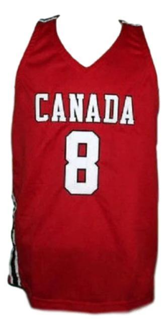 Andrew Wiggins Jersey #8 Team Canada Basketball New Sewn Red by My store basketball