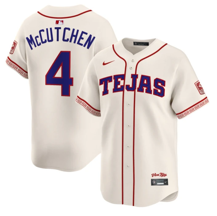 Andrew McCutchen Jersey #4 Texas Rangers 2026 City Connect Premier Stitched by My Store