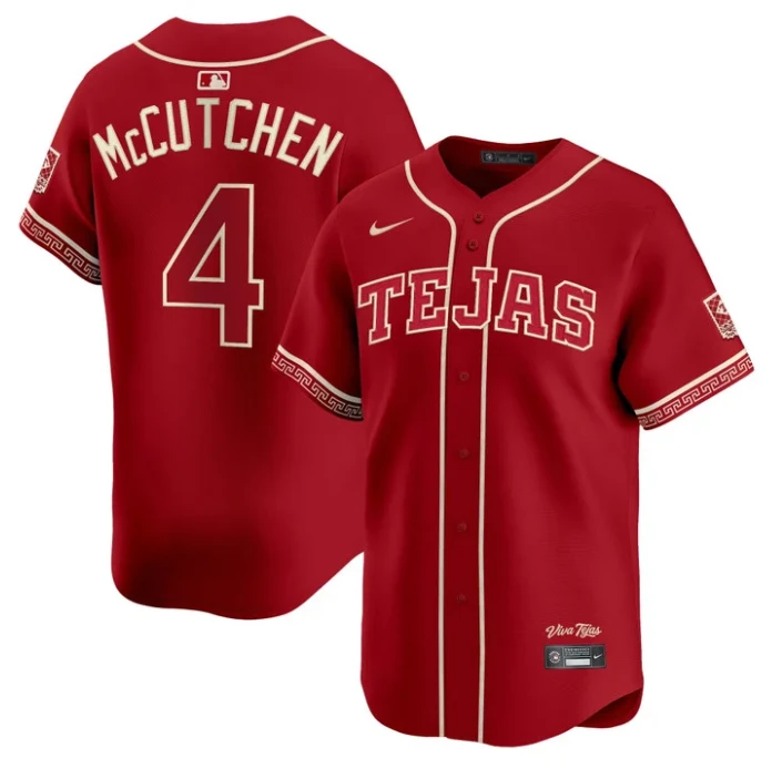 Andrew McCutchen Jersey #4 Texas Rangers 2026 City Connect Premier Stitched by My Store
