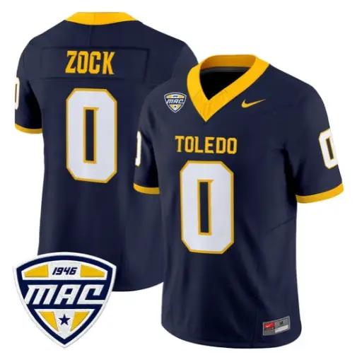 Andrew Zock Jersey #0 Toledo Rockets 2026 Vapor Limited All Stitched by My Store NCAA Football Jerseys