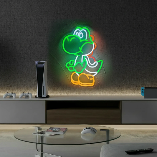 Anime Neon Sign Dinosaurs Neon Sign Bedroom Wall Decor Sign by Neonchics