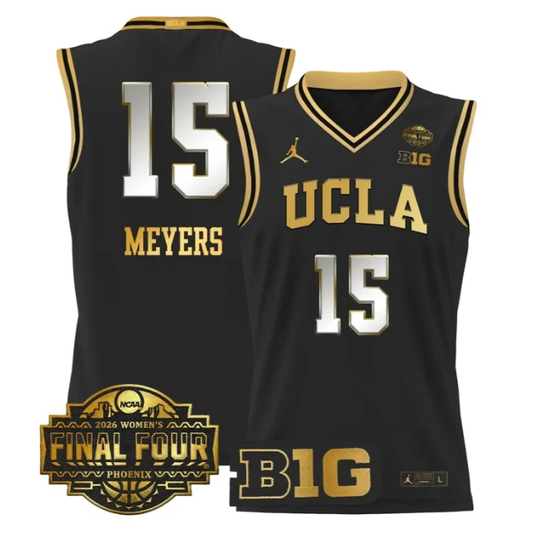 Ann Meyers Jersey #15 UCLA Bruins 2026 Final Four Patch Stitched Black Gold by My store basketball