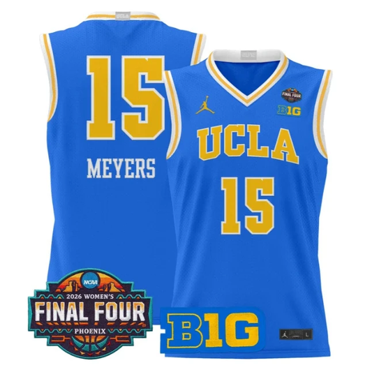 Ann Meyers Jersey #15 UCLA Bruins 2026 Final Four Patch Stitched Blue by My store basketball