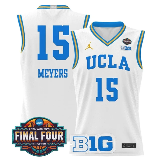 Ann Meyers Jersey #15 UCLA Bruins 2026 Final Four Patch Stitched White by My store basketball