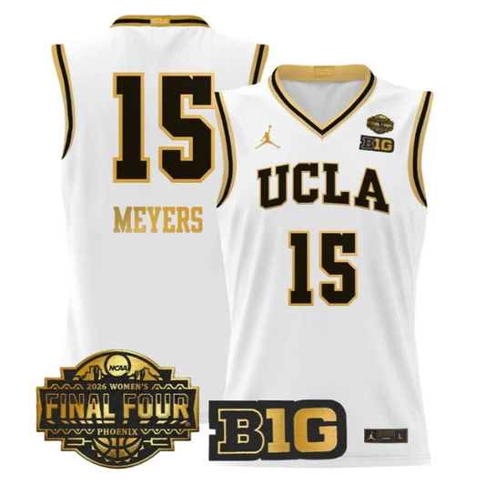 Ann Meyers Jersey #15 UCLA Bruins 2026 Final Four Patch Stitched White Gold by My store basketball