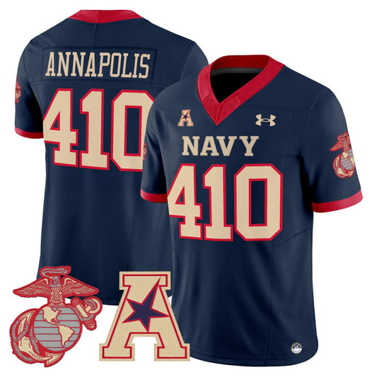 Annapolis Jersey #401 Navy Midshipmen Vapor USMC Premier Stitched by My Store NCAA Football Jerseys