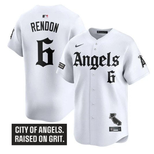 Anthony Rendon Jersey #6 Los Angeles Angels Gothic Halo Edition Stitched White by My Store