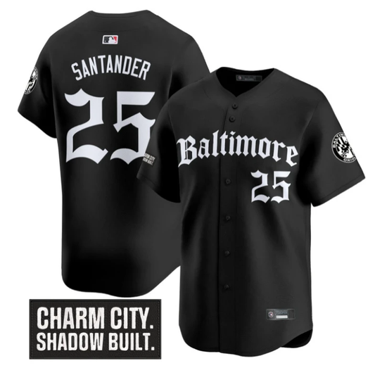 Anthony Santander Jersey #25 Baltimore Orioles Gothic Harbor Edition Black by My Store