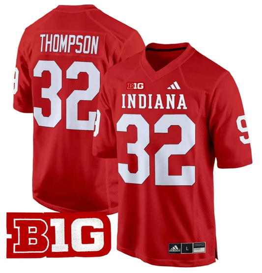 Anthony Thompson Jersey #32 Indiana Hoosiers 2024 Game V2 Football Crimson by My Store