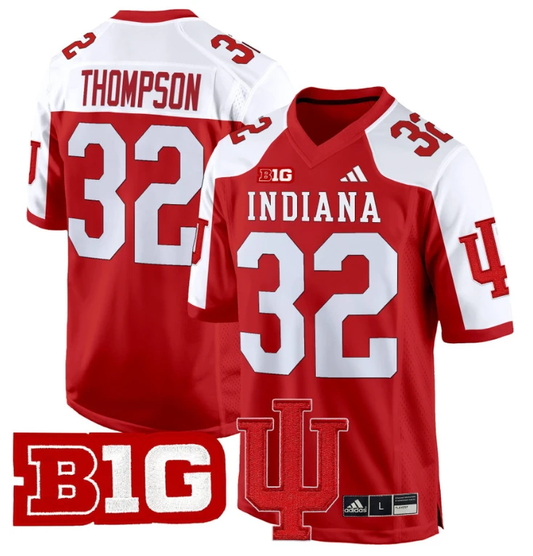 Anthony Thompson Jersey #32 Indiana Hoosiers 2024 Game V2 Football Crimson Alternate by My Store