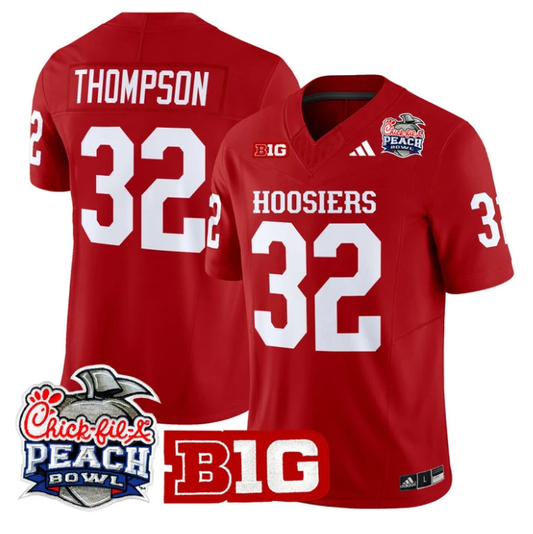 Anthony Thompson Jersey #32 Indiana Hoosiers 2026 Peach Bowl Stitched Crimson by NCAA Football Jersey