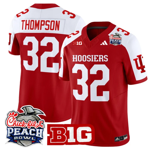 Anthony Thompson Jersey #32 Indiana Hoosiers 2026 Peach Bowl Stitched Crimson by NCAA Football Jersey