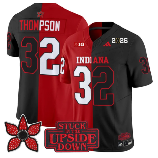 Anthony Thompson Jersey #32 Indiana Hoosiers Upside Down Edition Vapor Stitched by My Store NCAA Football Jerseys