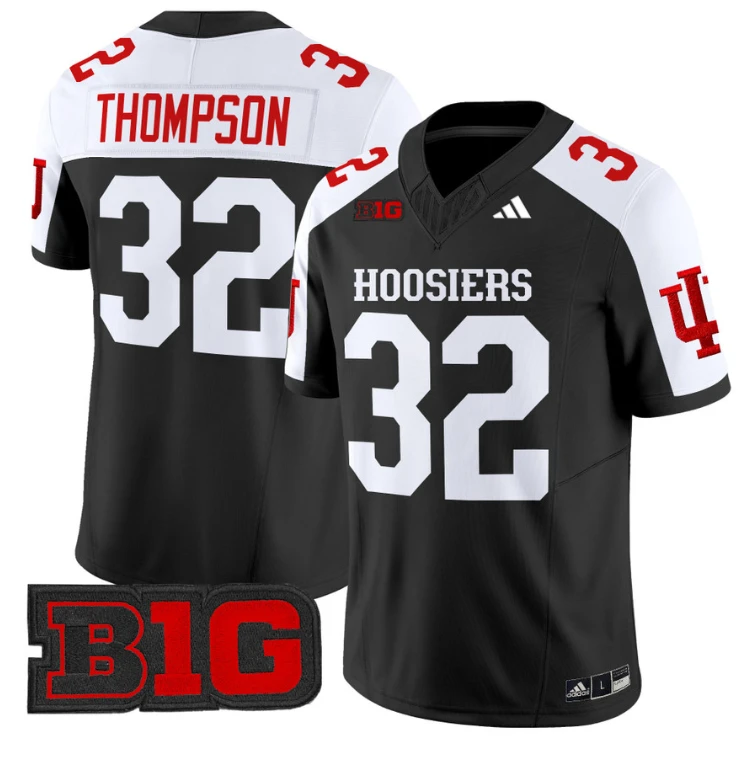 Anthony Thompson Jersey #32 Indiana Hoosiers Vapor Limited Football Black Alternate by My Store