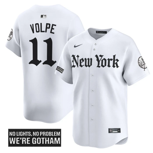Anthony Volpe Jersey #11 New York Yankees Gothic Legacy Edition Vapor Premier Stitched White by My Store