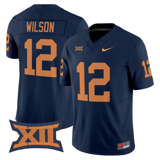 Anthony Wilson Jr Jersey #12 West Virginia Mountaineers 1965 Throwback Stitched by My Store NCAA Football Jerseys