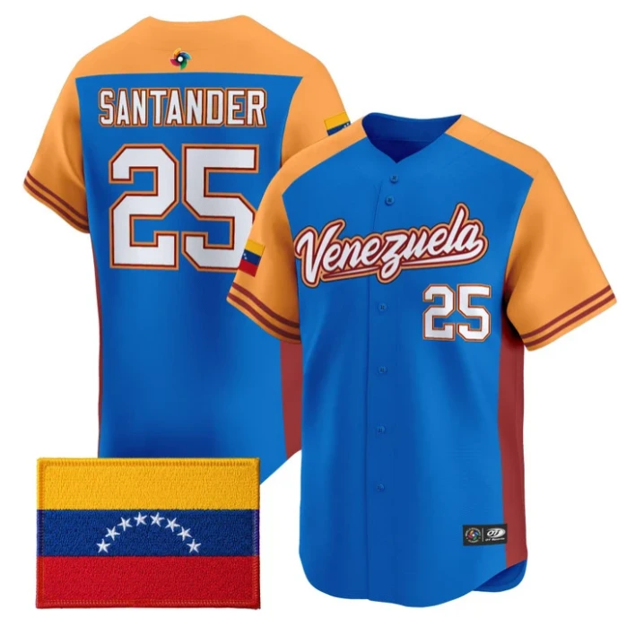 Anthony Santander Jersey #25 Team Venezuela 2026 World Baseball Stitched by My Store