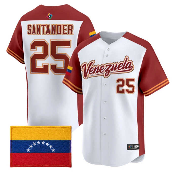 Anthony Santander Jersey #25 Team Venezuela 2026 World Baseball Stitched by My Store