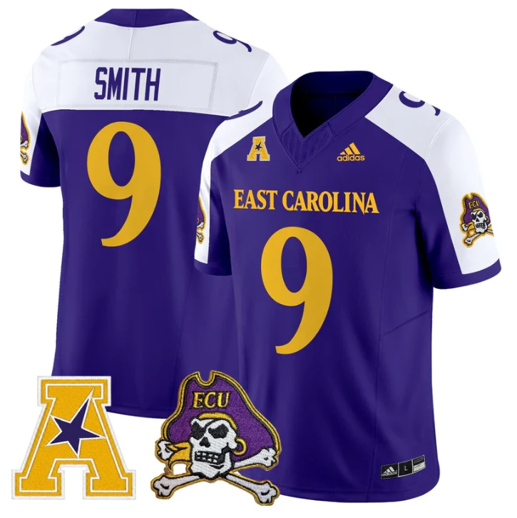 Anthony Smith Jersey #9 East Carolina Pirates 2025 Limited Stitched by My Store NCAA Football Jerseys
