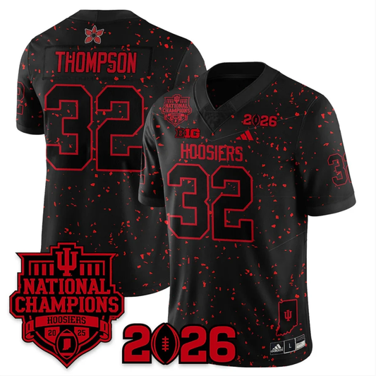Anthony Thompson Jersey #32 Hoosiers Stranger Things 2025 Champions Stitched by My Store NCAA Football Jerseys