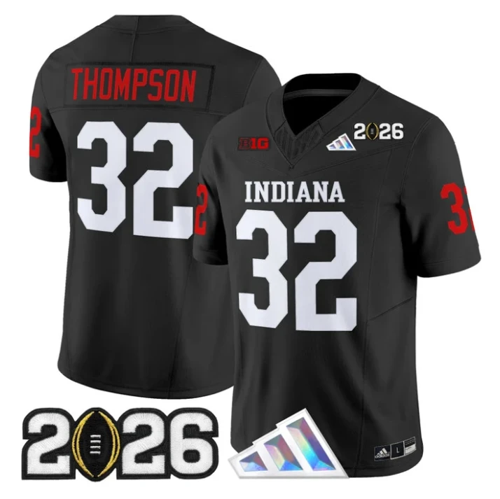 Anthony Thompson Jersey #32 Indiana Hoosiers 2026 CFP Final V3 Stitched by My Store NCAA Football Jerseys