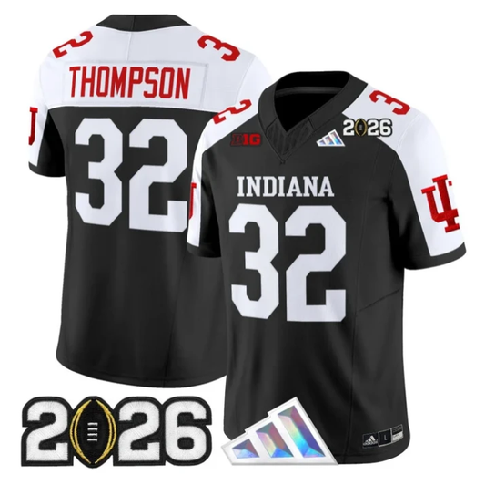 Anthony Thompson Jersey #32 Indiana Hoosiers 2026 CFP Final V3 Stitched by My Store NCAA Football Jerseys