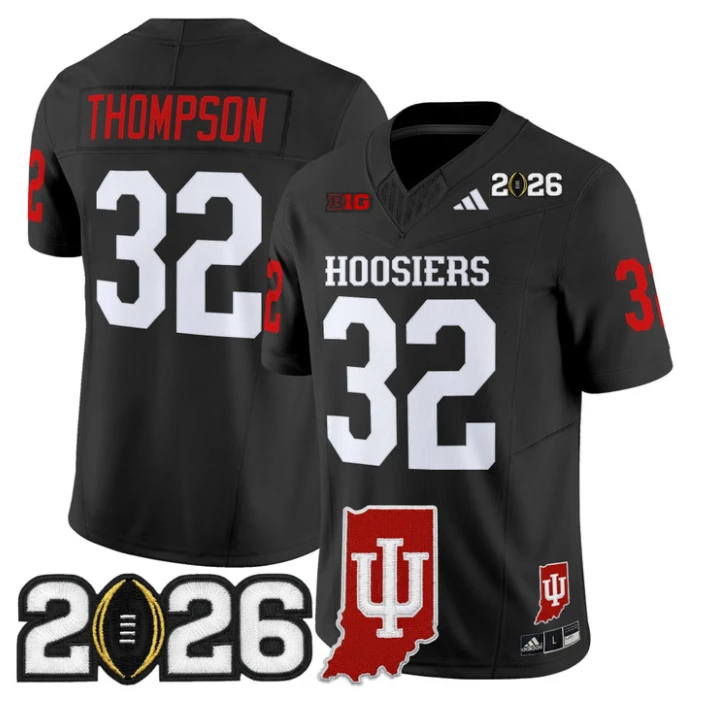 Anthony Thompson Jersey #32 Indiana Hoosiers 2026 CFP Indiana State Stitched by My Store NCAA Football Jerseys