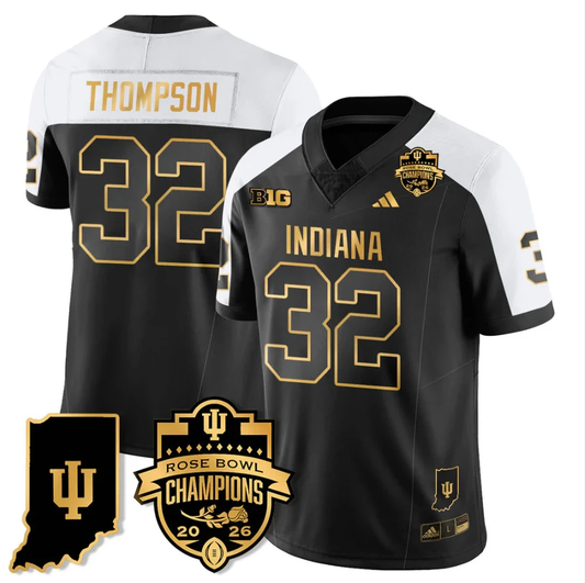 Anthony Thompson Jersey #32 Indiana Hoosiers 2026 Rose Bowl Champions Stitched by My Store NCAA Football Jerseys