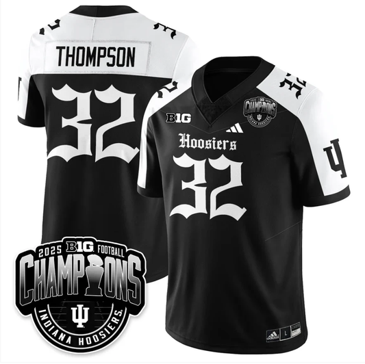 Anthony Thompson Jersey #32 Indiana Hoosiers Gothic Big 10 Champions by My Store NCAA Football Jerseys