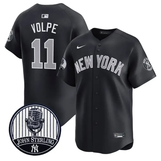 Anthony Volpe Jersey #11 Yankees John Sterling Voice Tribute Stitched by My Store