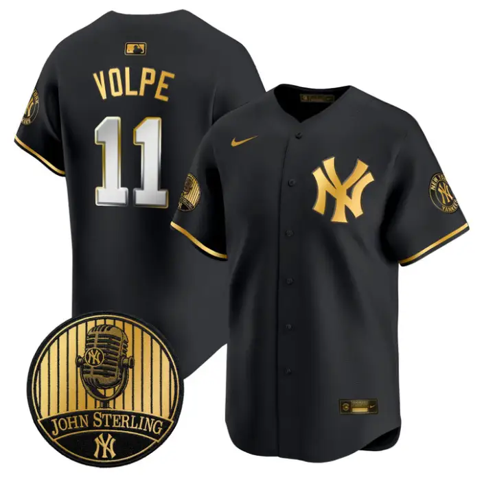 Anthony Volpe Jersey #11 Yankees John Sterling Voice Tribute Stitched by My Store