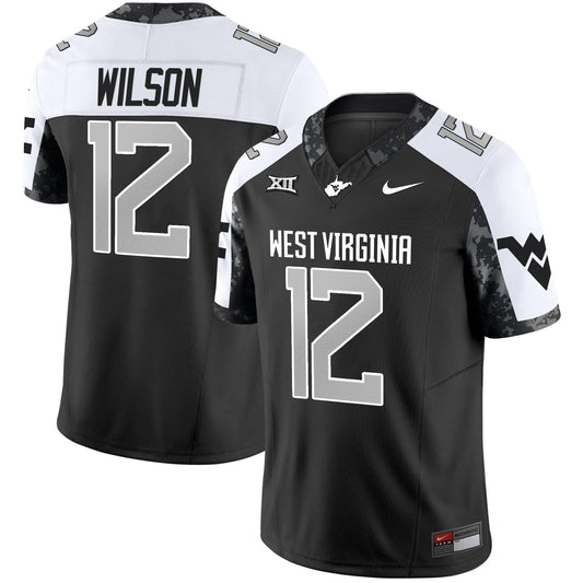 Anthony Wilson Jr Jersey #12 West Virginia Mountaineers 2025 Stitched by My Store NCAA Football Jerseys