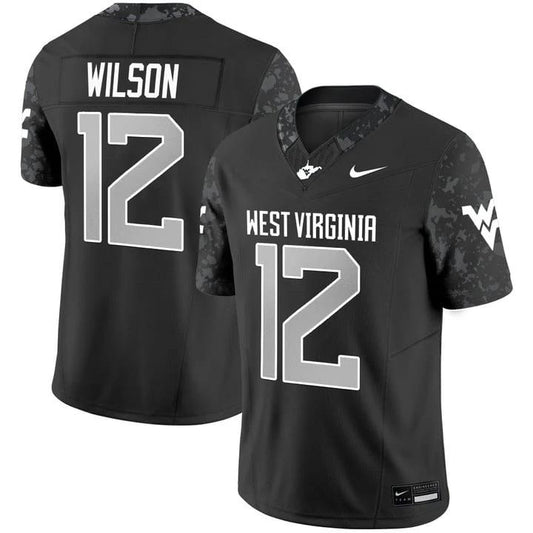 Anthony Wilson Jr Jersey #12 West Virginia Mountaineers 2025 Stitched by My Store NCAA Football Jerseys