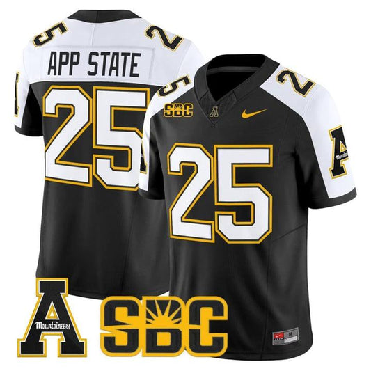 App State Jersey #25 App State Mountaineers 2025 Vapor Limited Stitched by My Store NCAA Football Jerseys