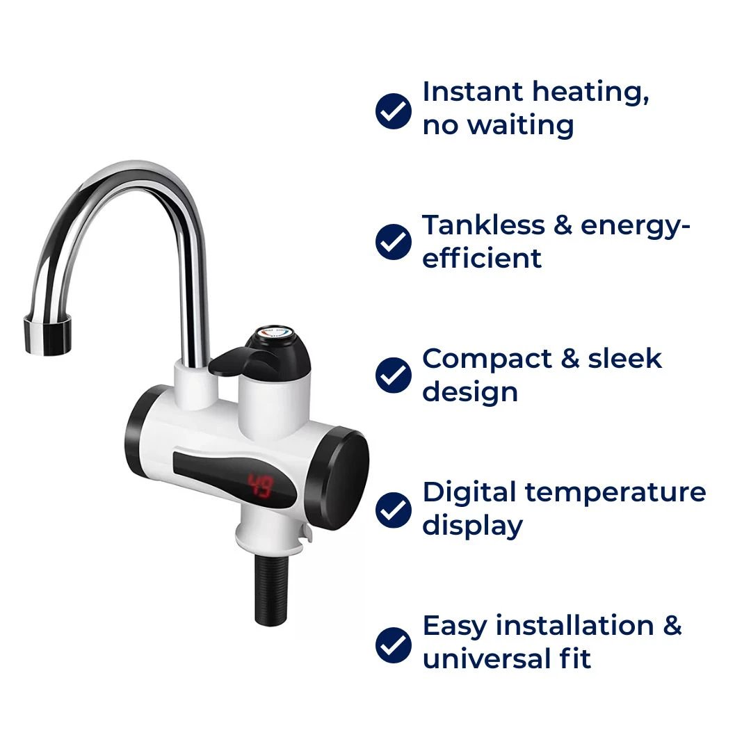 AquaSwift | Instant Hot Water Tap – Tankless Design – Compact Energy-Efficient Unit – Ideal for Kitchens & Bathrooms Bowlift by Bowlift
