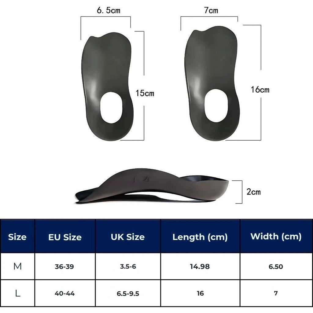 ArchEase Shoe Inserts for Flat Feet | Shoe Insole for Plantar Fasciitis - Foot Arch Support Insole - Foot Cushioning Bowlift by Bowlift