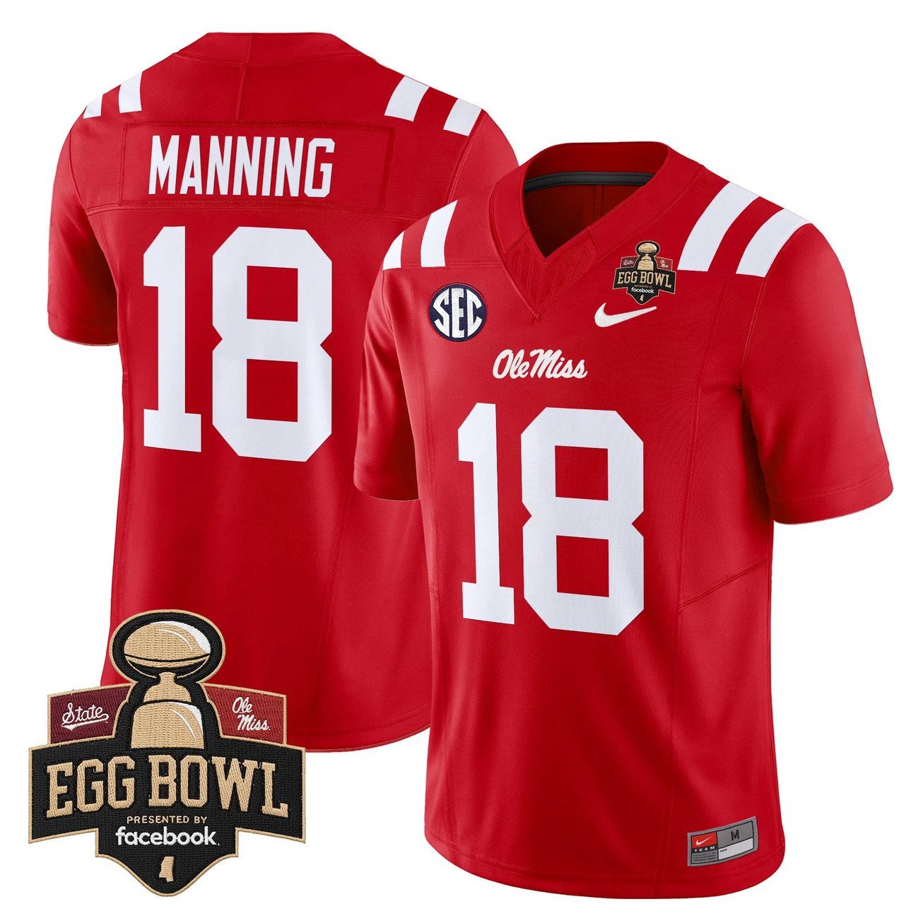 Archie Manning Jersey #18 Ole Miss Rebels 2025 Egg Bowl Limited Stitched by My Store NCAA Football Jerseys