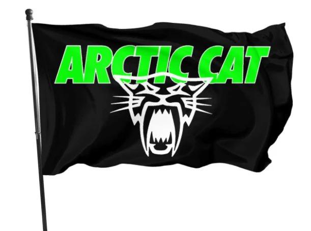 Arctic Cat Team Logo Flag 3X5 Ft Polyester Banner USA 90x150cm by flagsjustdoit