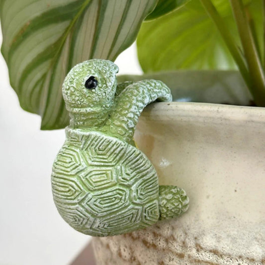Arden Hanging Turtle Resin Pot Ornament by Casa & Beyond