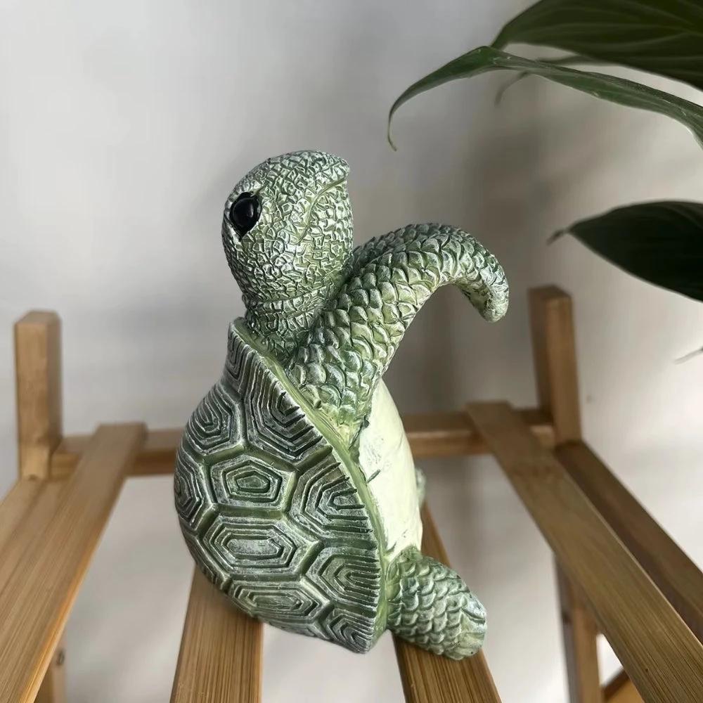 Arden Hanging Turtle Resin Pot Ornament by Casa & Beyond