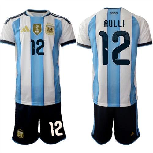 Argentina #12 RULLI Jersey National Team x World Cup 2026 Home White On Field Soccer by Soccer Jersey