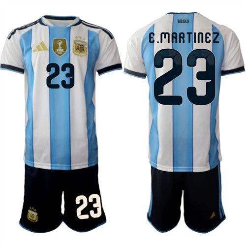 Argentina #23 E.MARTINEZ Jersey National Team x World Cup 2026 Home White On Field Soccer by Soccer Jersey